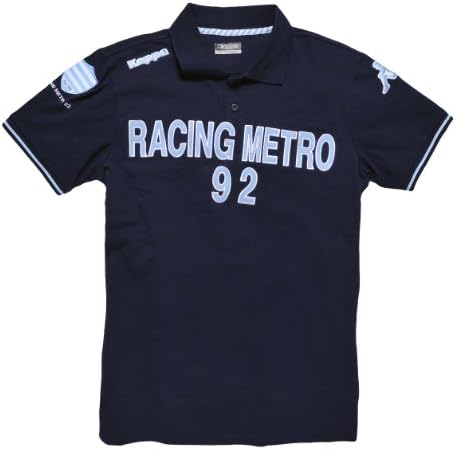 Racing Metro 92 Official Collection Kappa Rugby Polo Shirt - Top 14 - Adult and Children's Sizes, navy, S