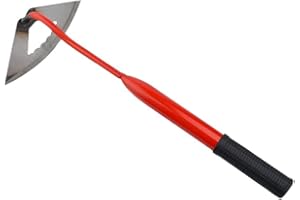 KKPLZZ Azada Hueca endurecida, rastrillo de deshierbe Manual, plantación de Verduras, Azadas de jardín de deshierbe rápido, Herramientas de deshierbe de jardín para aflojar el Suelo