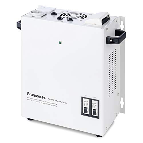 Transformador Bronson++ WTI 3000 110 Voltios EE.UU. Convertidor Voltaje 3000 Vatios - Entrada: 110 o 220 V/Salida: 110 V y 220 V - Bronson 3000W