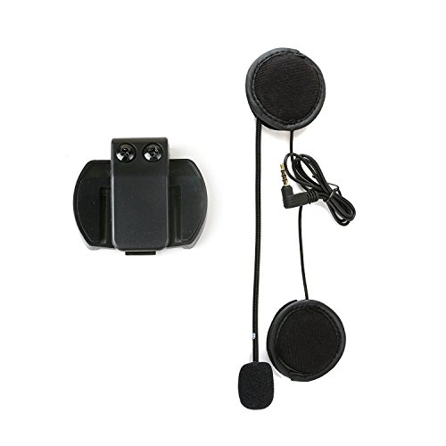 V4 V6 Accesorios del Intercomunicador del Casco de la Motocicleta, Enchufe de 3.5MM Jack Auricular del Micrófono Auriculares y Accesorio del Clip Solamente para V4 V6 Bluetooth Interphone