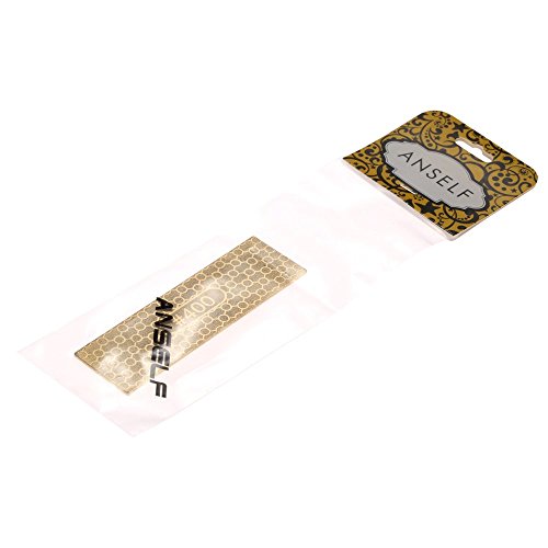 Anself 400/1000 Doppelseite Schleifstein Wetzstein aus Diamant 100*30*1.2mm - 7