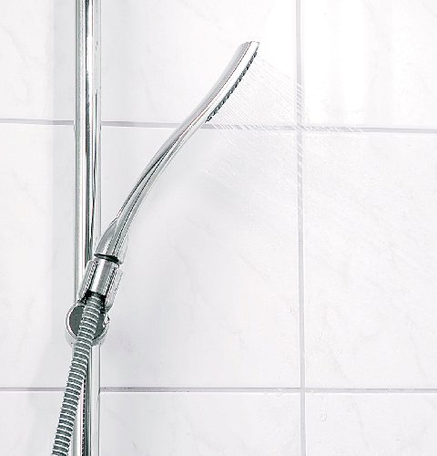 infactory Wassersparende Design-Stabbrause „Flat-Stream“, 55 superfeine Düsen - 2