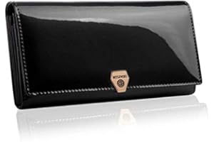 Betlewski® skórzany portfel damski SHINY z prawdziwej skóry | z ochroną RFID | idealny na prezent dla niej | kolor: