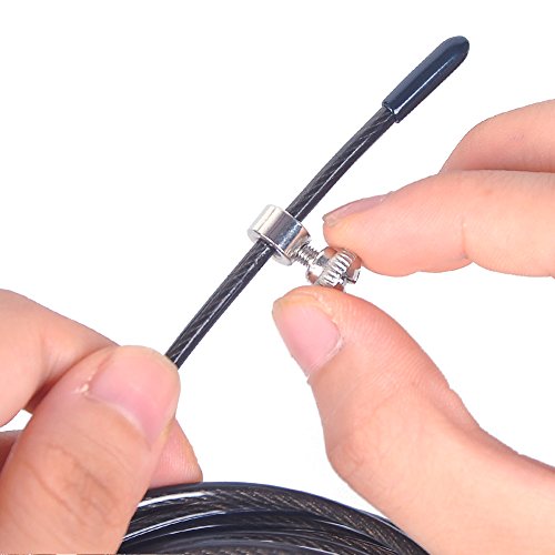 [Springseil] FREETOO Speed Rope jump rope mit Stahlkugellager und verstellbares Seil effektive Skipping Rope für Fitness Fettverbrennung Ausdauertraining und Bodybilding - 4