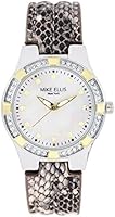 Mike Ellis New York Women's Quartz Watch with Mother of Pearl Dial Analogue Display and Leather pink / colourful - SL2968A1