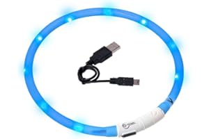 Karlie Visio Light Collier à LED pour chien pouvant être raccourci 70 cm