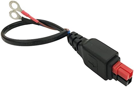 Battery Adapter cable for Anderson Powerpole, ABURA Durable Injection Power Supply Cable To Insulated Battery Rings(For Anderson Powerpole)