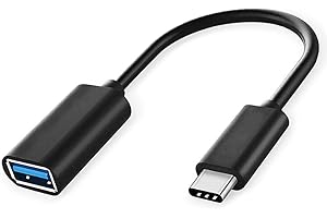 SOOIIYU Adapter USB C auf USB, OTG Typ C auf USB Adapter, OTG Kabel, kompatibel mit iPhone 16/15 Pro Max, iPad Pro, MacBook Pro/Air, Samsung Galaxy S25/S24/S23/S22/S21, Google Pixel, Huawei, Schwarz