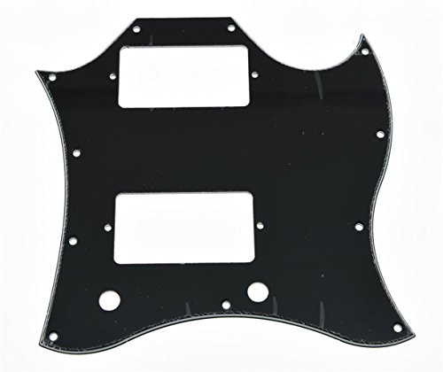 KAISH American Standard SG Full Face Pickguard Guitar Pick Guard for SG Special Guitar Made in USA Black 3 Ply