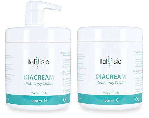 DIACREAM by Italfisio - Crema conductiva para Radiofrecuencia, Tecar y Diatermia - 3x 1000 ML