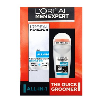 L'Oreal Paris Men Expert The QUICK GROOMER All-In-One Duo Gift Set SENSITIVE Skin