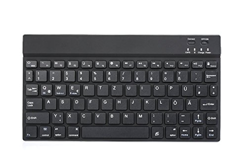 Supremery Kindle Fire HD Tastatur Alu Bluetooth Keyboard – Deutsches QWERTZ Layout + USB Datenkabel - 4