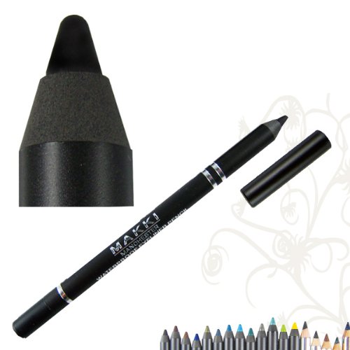 Deep Black Waterproof Glide on Eyeliner Pencil 01 Super long stay and smudge proof