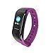 Produktbild Fitness-Tracker Watch Schrittzähler Und Kalorienzähler Activity Tracker Smart Armband, Schrittzähler, Schlaf-Monitor, Entfernung. VeryfitPro Walking And Running App Für IPhone Und Android-Handys(Purple)
