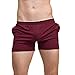 Produktbild MOIKA Herren Everyday Shorts, Männer Sommer Shorts Boxer Sport Shorts Strand Hosen Casual Nachtwäsche Shorts Freizeitshorts Strand-Shorts (XLWeinrot)