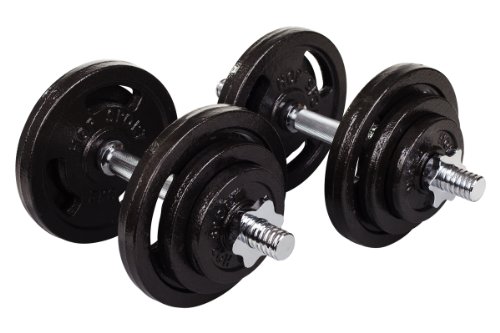Hop-Sport Guss Kurzhanteln Hantel Set Hanteln 10kg 15kg 20kg 30kg 40kg 60 kg Gewichte - 2