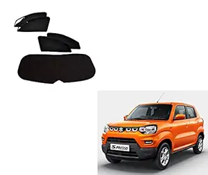 Kozdiko Zipper Magnetic Sun Shades Car Curtain with Dicky for Maruti Suzuki S-Presso