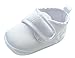 MABINI® Baby Satin Christening / Special Occasion Shoes With Hook & Loop Fastener Side Closing & "Special Baby" Embroidery Detail On Side - Size 0-6 Months, Colour Cream