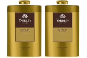 KAMZCO Yardley London Gold Premium & Elegant Deodorizing Talcum Powder | 2 X 100g