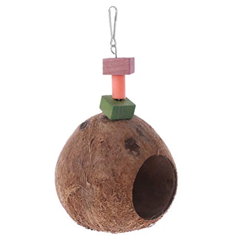 Guangtian Papageien-Nest-natürlicher Kokosnuss Shell House Cage Feeder Parakeet Bird Breeding Nest