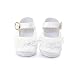 Itaar Baby Girls Shoes with Lace Decor Soft Sole Golden Buckle Velcro