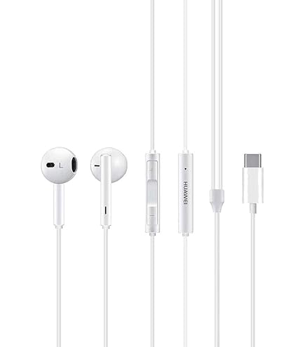 Écouteurs Intra-auriculaires Avec Micro Pour Huawei P Smart 2021 - Blanc - Jack 3.5mm - Neuf