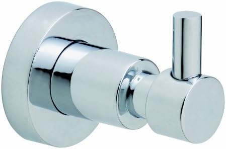 Nie wieder bohren (No More Drilling) LO241Coat Hook 5 x 6.8 x 5.5 Chromed with Mounting Technology