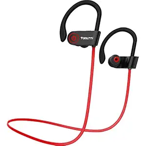 Fire-Boltt Echo 1300 Bluetooth Earphone, Wireless Neckband, in Ear Headset with HD Calling & Rich Bass (Red)