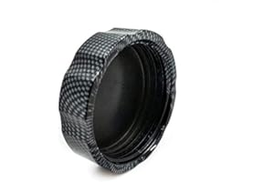 HASKULLE Carbon Brake Fluid Reservoir Cap Cover"Ninja" Engraved for Kawasaki Ninja ZX6R 1998-2014/ZX7R 1991-2003/ZX9R 1998-2003/ZX10R 2004-2014/ZX14R 2006-2014