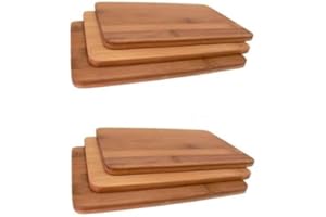 NEUSTANLO KESPER Lot de 6 Planche Bambou 54003 vesperb provita Planchette brotzeitbrettchen