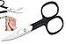 Professional Black Toe Nails Scissors Clipper Stainless Steel 3.75" Length Extra Strong Heavy Duty Ingrowing Toe & Hand Nails