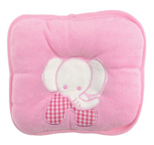 Cute New-born Baby Girls Boys Soft Microfiber Towel Health Care Pillow Cushion Elephant Pink