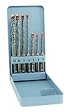 leistungsstark und schnell alpen SDS-plus Hammerbohrer F4 forte, 2 Schneiden, Durchmesser 5, 6, 8 x 110 mm und 6, 8, 10, 12 x 160 mm als 7-teiliger Satz im Gewerbepack, 500007100