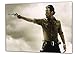 Produktbild The Walking Dead, Format: 80x60 Leinwandbild auf Holzrahmen gespannt, Leinwandbild, 1A Qualität zu 100% Made in Germany! Kein Poster Kein Plakat! Echtholzrahmen mit beigelieferten Zackenaufhängern. Fertig bespannt, Sofort dekorieren. Vier verschiedene Formate.