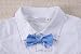 Baby Boy Wedding Christening Formal Tuxedo Wear White Suit Outfit Romper Clothes (3-6 Months, Blue)