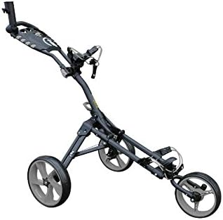 iCart One Compact 3 Wheel One Click Push Trolley Grey/Grey