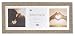 Produktbild Inov8 21 x 8 Insta-Rahmen Fotorahmen, Treibholz, für 3 Fotos, Instagram, quadratisch, mit Einfassung, weißes Passepartout/weiß Stone