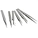Produktbild FITYLE 6er Pack Pinzette Reparatur Werkzeug Set für Schmuck Küche Aquarium Geräte
