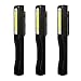 Produktbild GOESWELL LED Arbeitsleuchte Taschenlampe 3-AA Batterie COB LED Pocketlight Arbeitslampe kabellos, Worklight mit Befestigungs-Clip inklusiv Magnet Halterung, Penlight Inspektionslampe (schwarz)