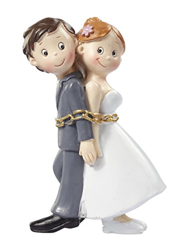 Hochzeitspaar in Ketten * Brautpaar * Hochzeit * Tortendekoration * 3870222