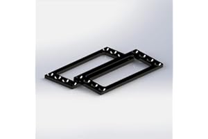 MERAINME 2,5 Zoll PC SSD HDD Käfige Halterung Solid State Drive Frame Multi Layer Box Stapelbar Externe HD Schrank Dockingstation Base SATA PATA Computer Festplatte Rack Metall 4-Bay Montagehalterung Schwarz