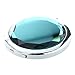 Folding Makeup Mirror - TOOGOO(R)Travel Compact Pocket Crystal Folding Makeup Mirror ,Ocean Blue