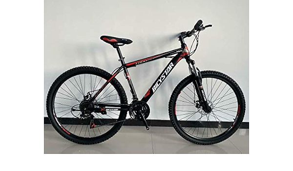 Reset Bici Bicicletta MTB 29 BICYSTAR 21V Nero Rosso : Amazon.it: Sport e  tempo libero