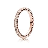 Pandora Damen-Partnerschaftsringe Silber_vergoldet mit '- Ringgröße 54 (17.2) 180963CZ-54