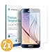 Produktbild smartect Panzerglas für Samsung Galaxy S6 [2 Stück] - Displayschutz mit 9H Härte - Blasenfreie Schutzfolie - Anti Fingerprint Panzerglasfolie