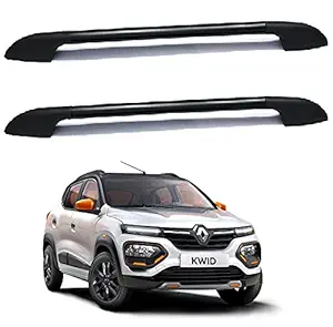SHOPONE CAR ROOF RAIL FOR RENAULT KWID BLACK