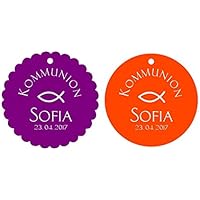 25 Geschenkanhänger Tags Etiketten Danke Kommunion Konfirmation Taufe