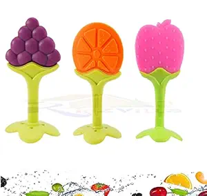 KIDZVILLA Silicone BPA Free Natural Organic Nipple Teethers with Storage Box for Newborn Infant, Babies (Pack of 3)