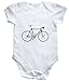 HippoWarehouse bike illustration baby vest boys girls