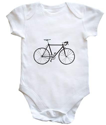 HippoWarehouse bike illustration baby vest boys girls